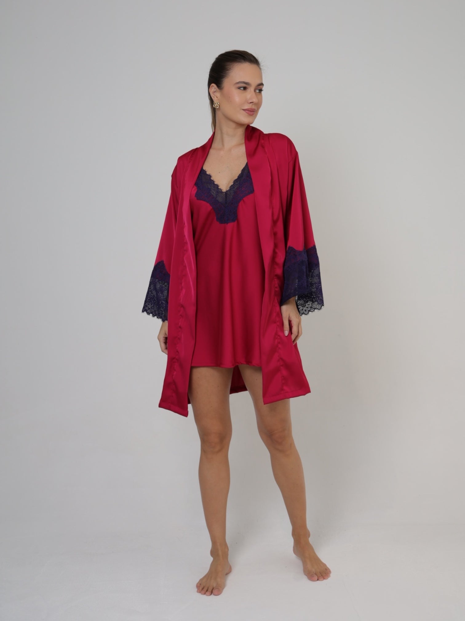 Robe Cetim Pink
