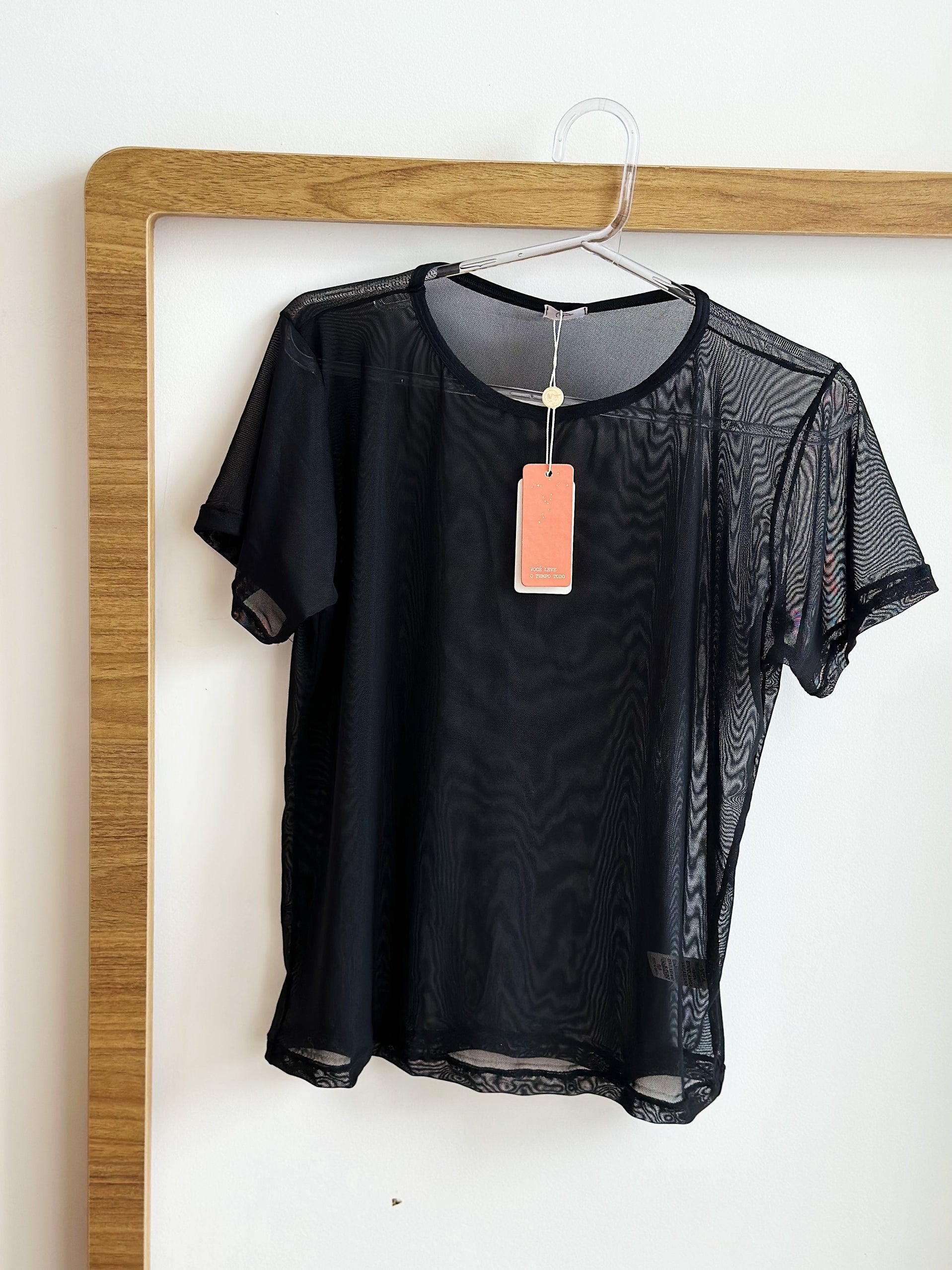 T-shirt Tule Preto