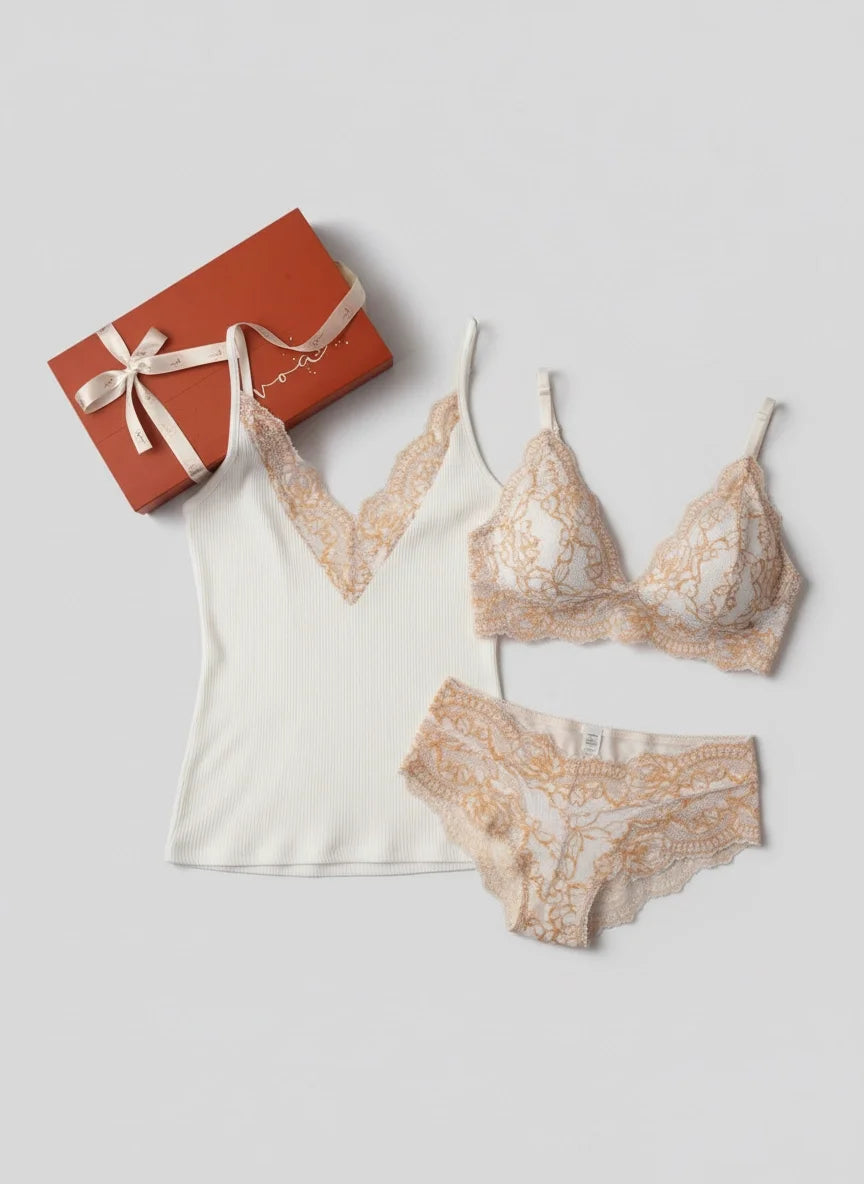 Kit Leveza - Pijama Iris + Top + Calcinha