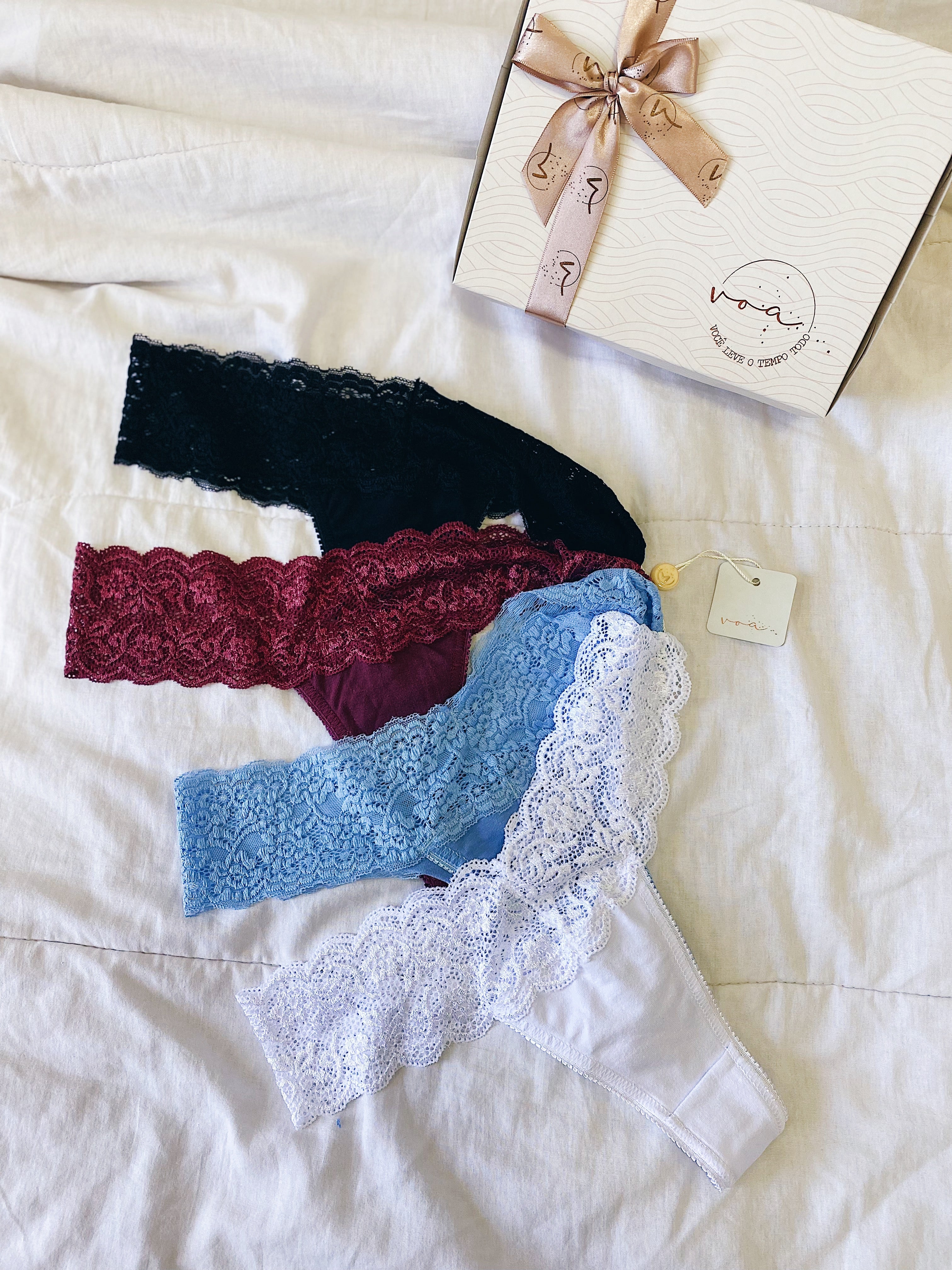 Kit Comfy Fio - Calcinhas 100% Algodão (4un)