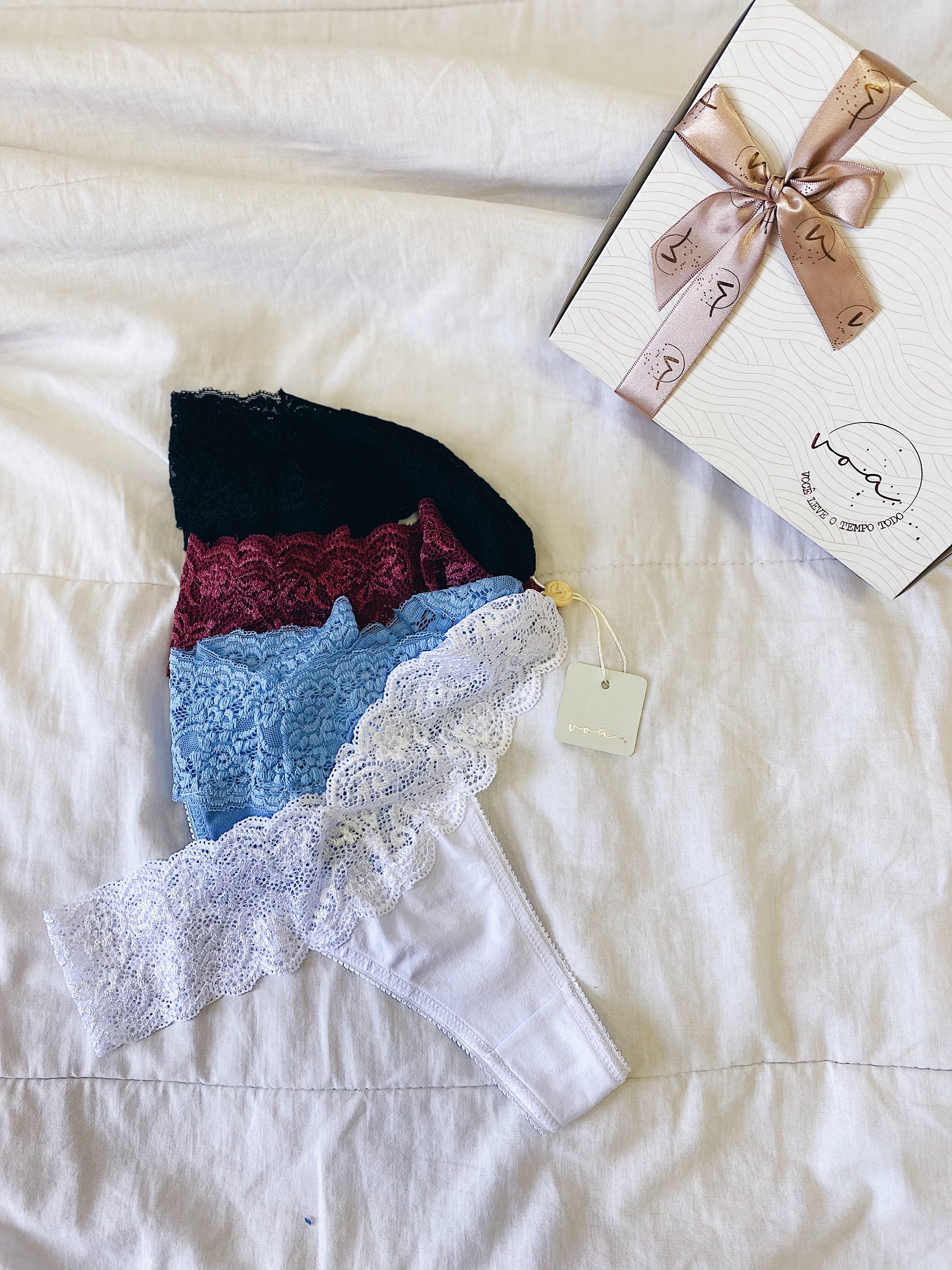Kit Comfy Fio - Calcinhas 100% Algodão (4un)