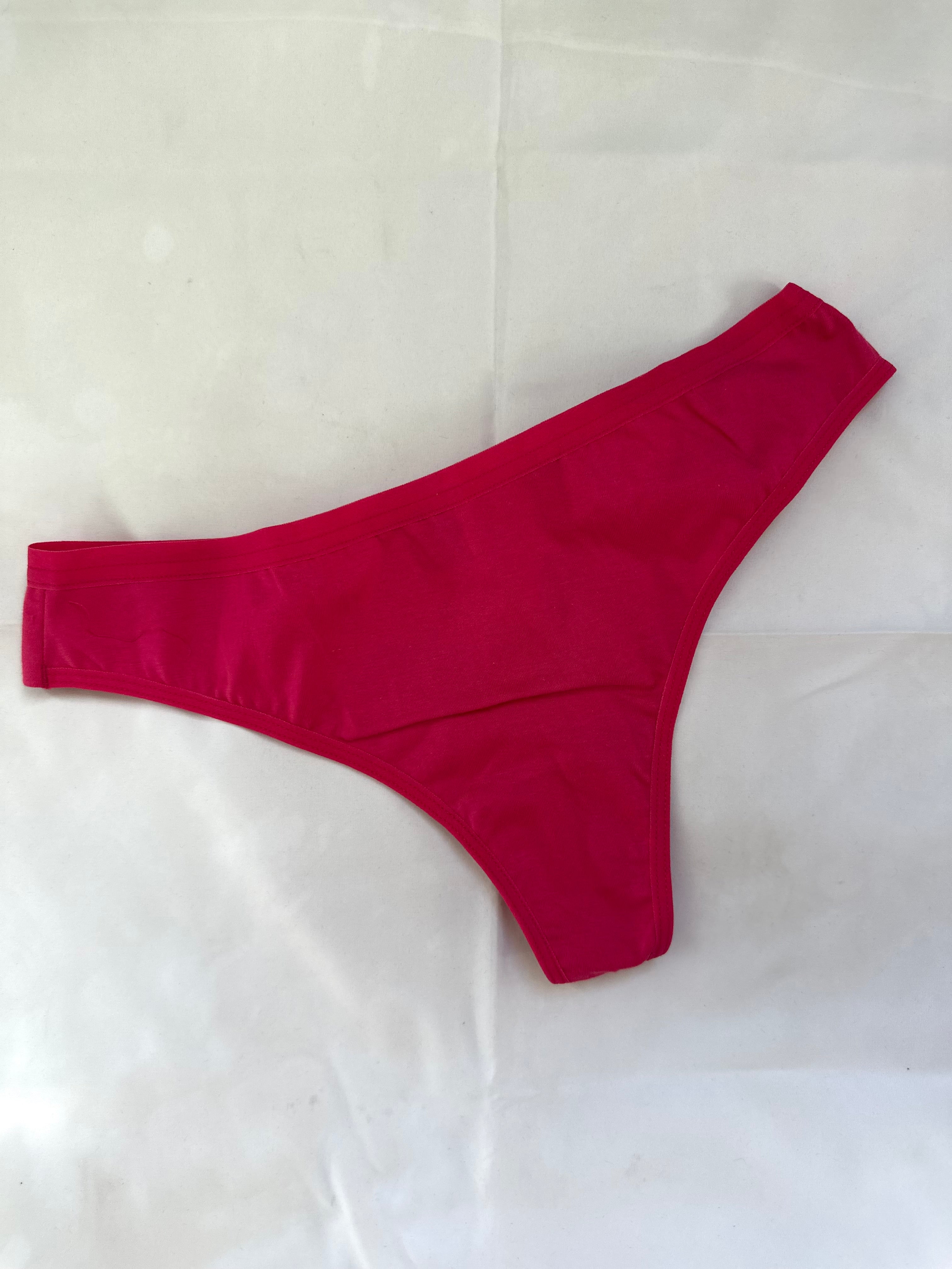 Calcinha Fio Duplo 100% Algodão Sem Renda Pink