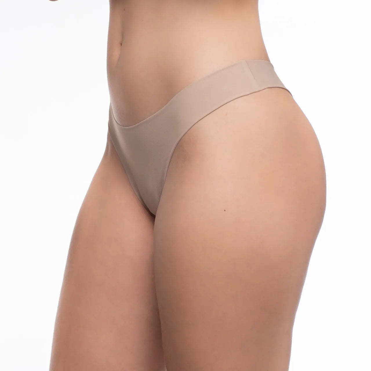 Calcinha Sem Costura Fio Bege