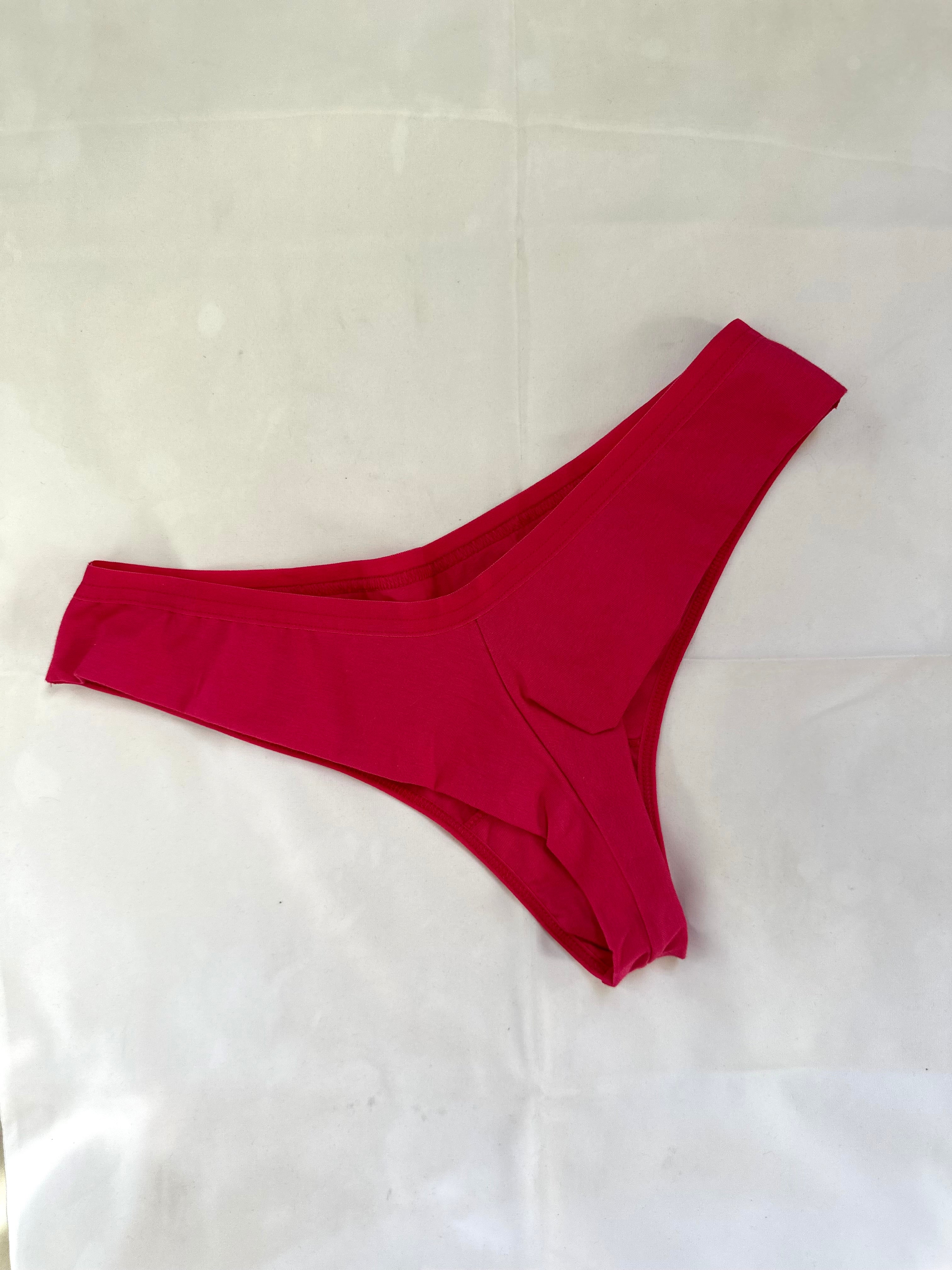 Calcinha Fio Duplo 100% Algodão Sem Renda Pink