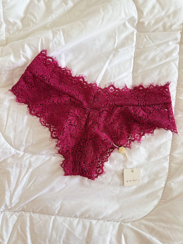 Kit Calcinha Victorias Secret Em Renda Cheeky Panties 5peças