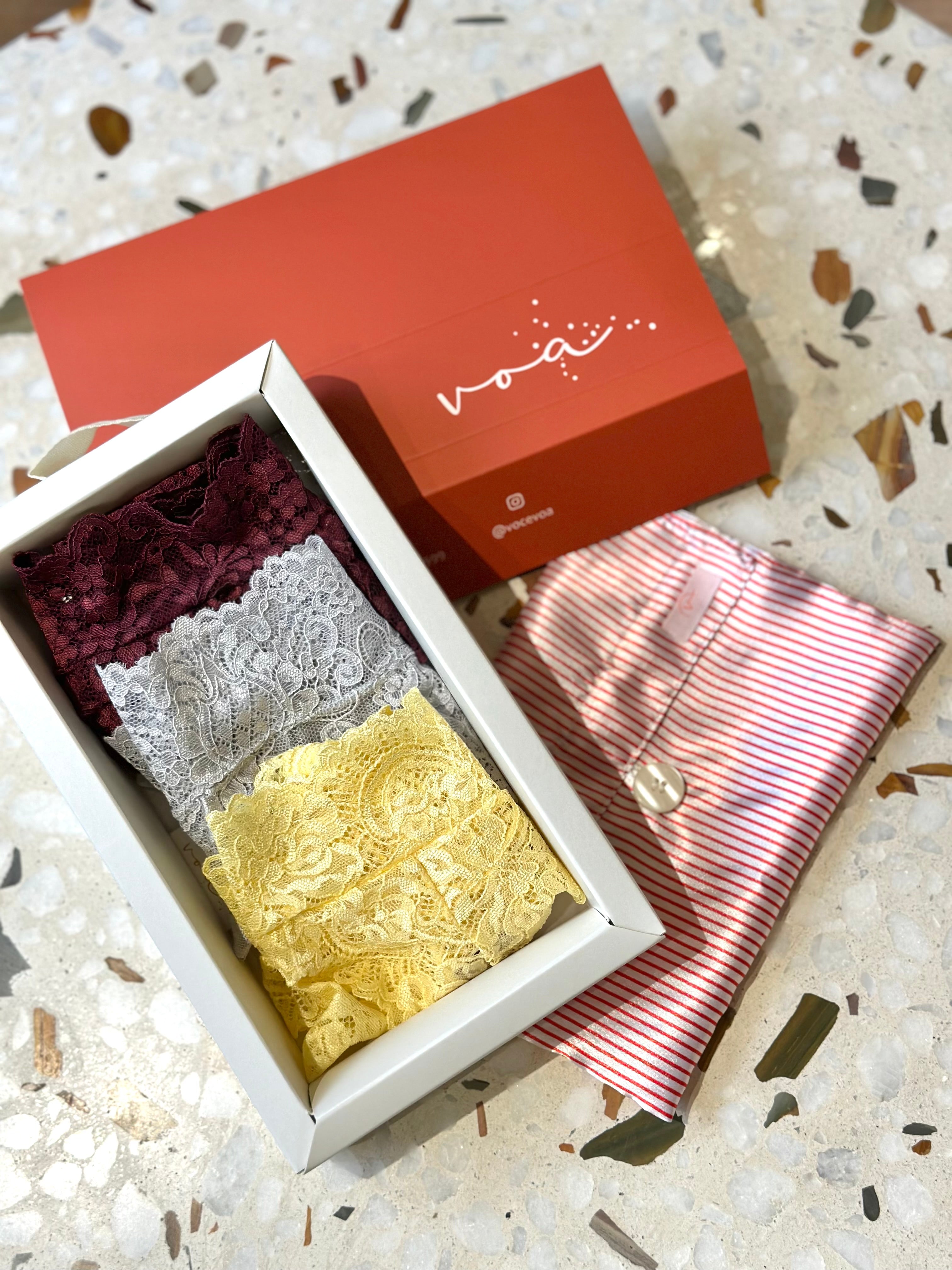 Monte seu Kit Amiga  - 3 Calcinhas Renda Semi-fio