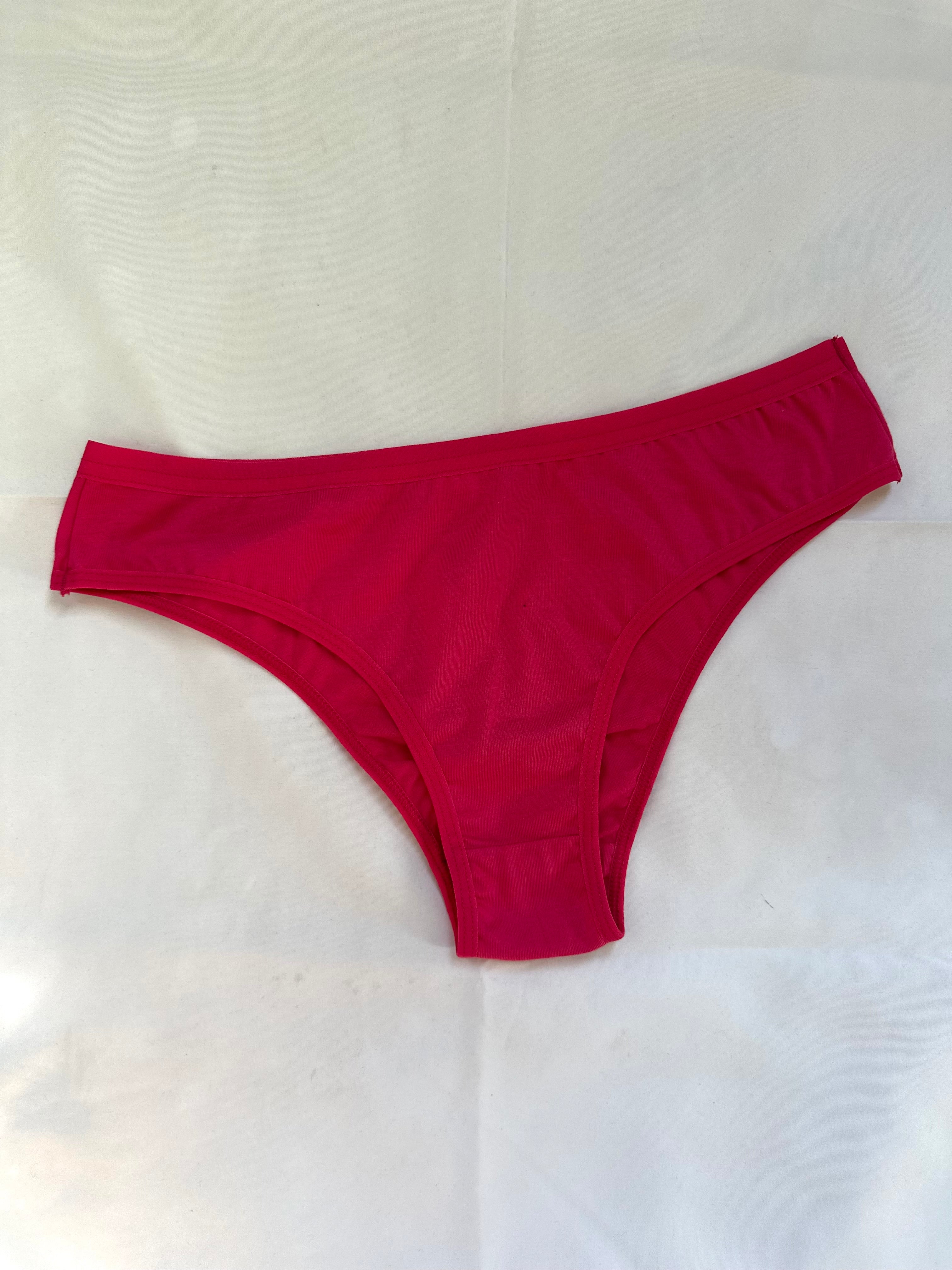 Calcinha Tradicional 100% Algodão Sem Renda Pink