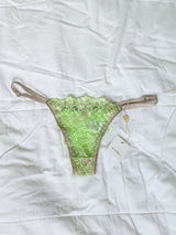 Calcinha Folia String  - Verde Neon