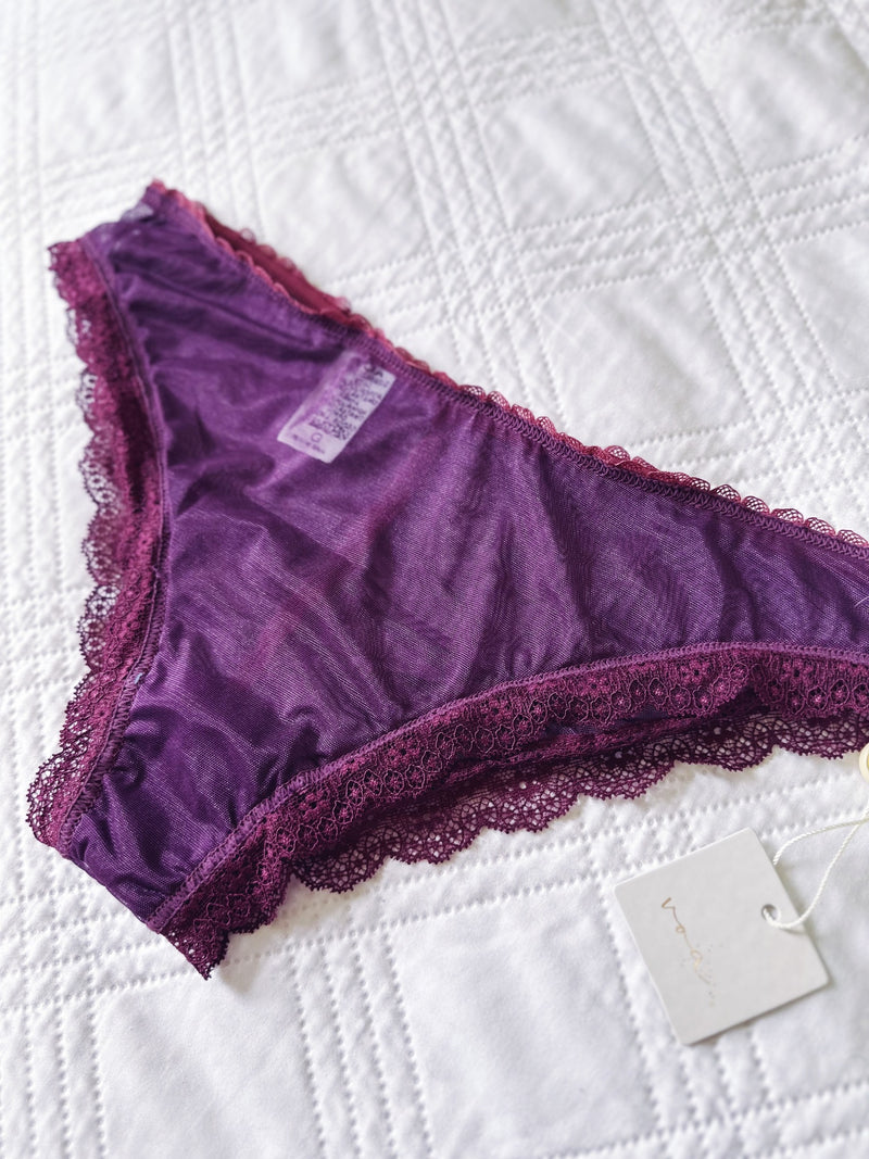 Calcinha Tule Franzida - Roxo