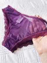 Calcinha Tule Franzida - Roxo