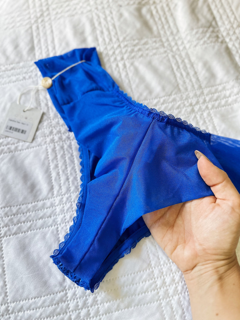 Calcinha Tule - Azul