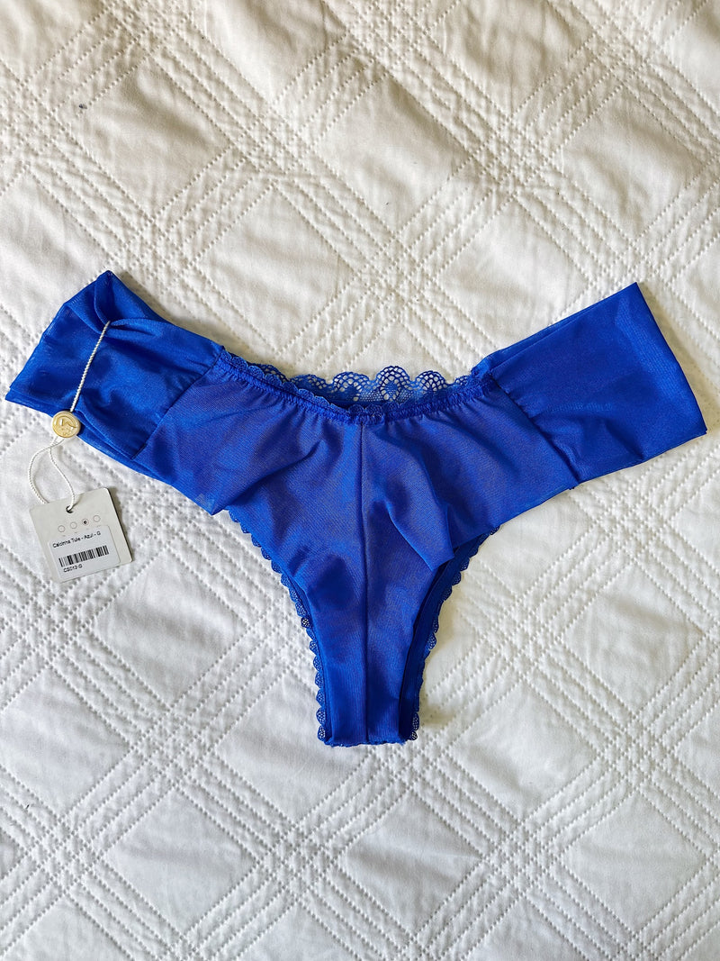 Calcinha Tule - Azul