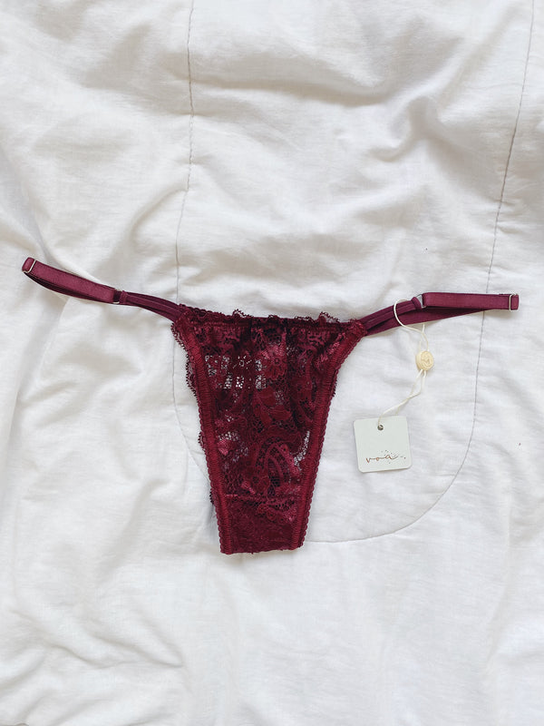 Calcinha Calma String - Marsala