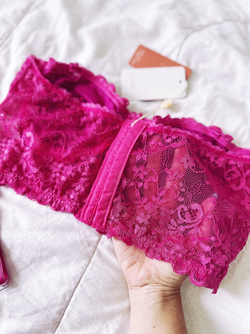 Sutiã Cropped Alegria - Rosa Pink